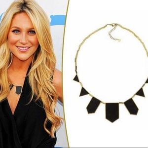 EUC House of Harlow station 5 black necklace celebrity favorite
